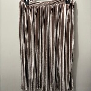 Abercrombie & Fitch Shimmering Taupe A-Line Skirt